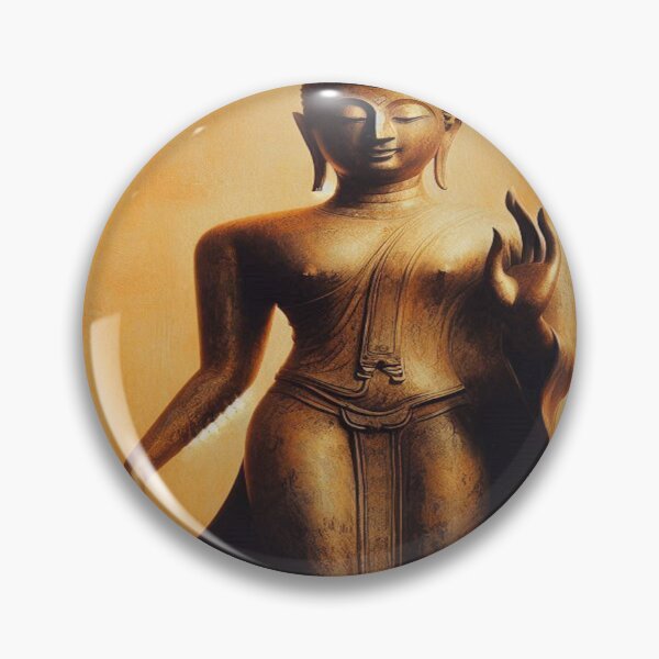 Item preview, Walking Golden Stillness – Impressionist Sukhothai Buddha designed and sold by Naomi Gutierrez Parrish.
