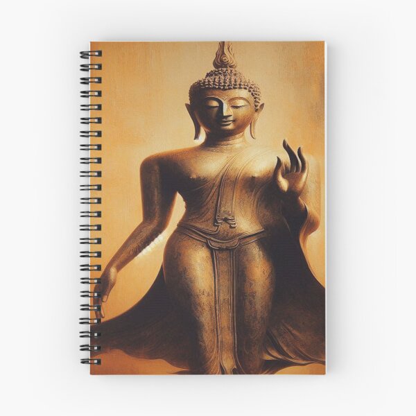 Item preview, Walking Golden Stillness – Impressionist Sukhothai Buddha designed and sold by Naomi Gutierrez Parrish.