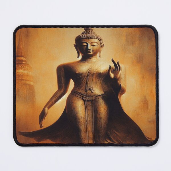 Item preview, Walking Golden Stillness – Impressionist Sukhothai Buddha designed and sold by Naomi Gutierrez Parrish.
