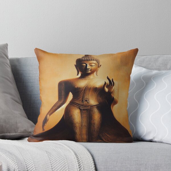Item preview, Walking Golden Stillness – Impressionist Sukhothai Buddha designed and sold by Naomi Gutierrez Parrish.