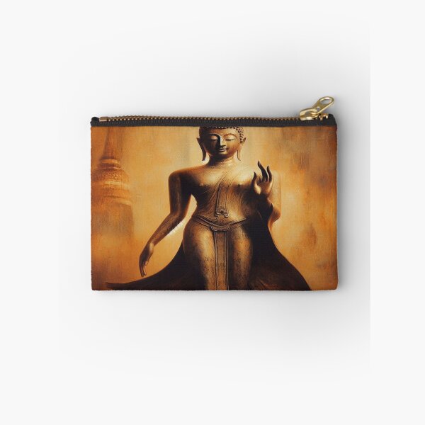 Item preview, Walking Golden Stillness – Impressionist Sukhothai Buddha designed and sold by Naomi Gutierrez Parrish.