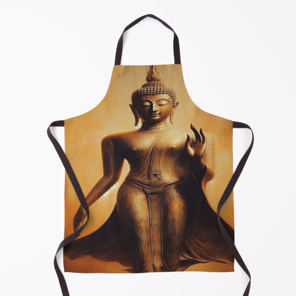 Item preview, Walking Golden Stillness – Impressionist Sukhothai Buddha designed and sold by Naomi Gutierrez Parrish.