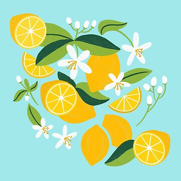 Artwork thumbnail, Lemon Flower Blossom by RegionDesign