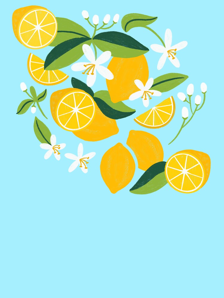 Thumbnail 3 of 3, Relaxed Fit T-Shirt, Lemon Flower Blossom designed and sold by RegionDesign.