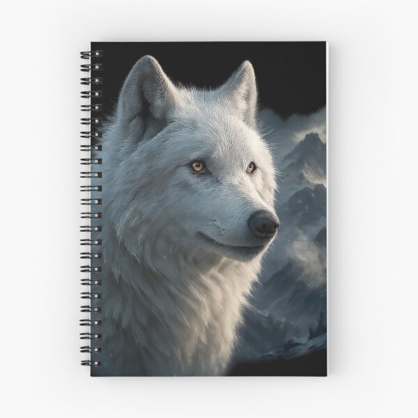Item preview, Realistic White Dire Wolf Portrait designed and sold by Templatemini.