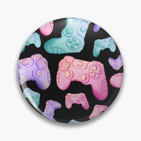 Item preview, Game controllers - black bg designed and sold by PastelFright.