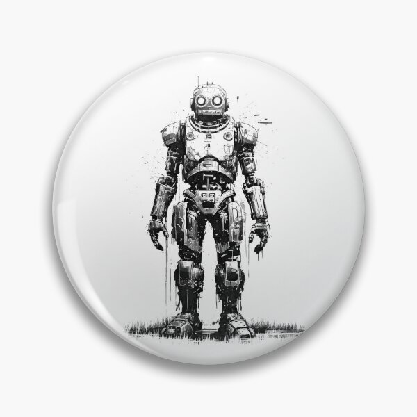 Item preview, Retro Tech Reimagined: Vintage Robots in Ink designed and sold by drawbey.