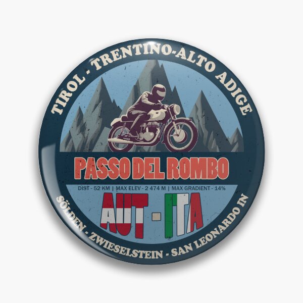 Item preview, Passo Del Rombo Vintage Badge, AUT ITA designed and sold by Wanderful-roads.