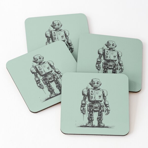 Item preview, Retro Tech Reimagined: Vintage Robots in Ink designed and sold by drawbey.