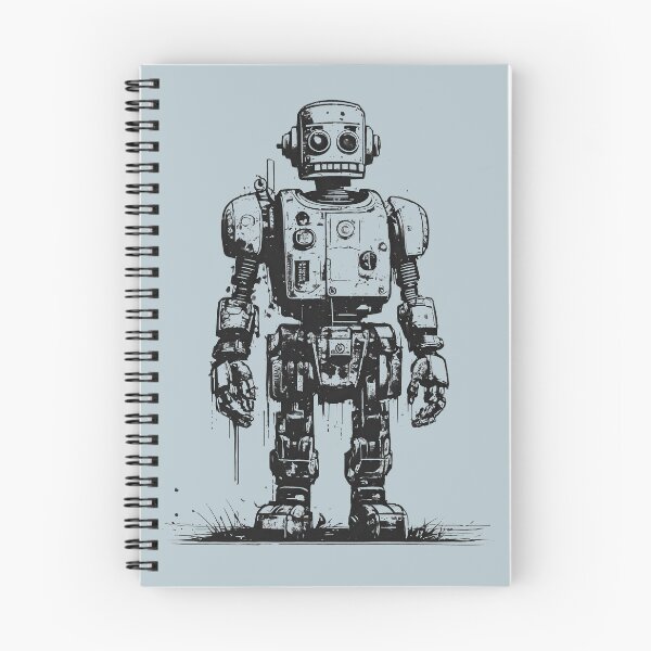 Item preview, Retro Tech Reimagined: Vintage Robots in Ink designed and sold by drawbey.