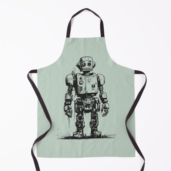 Item preview, Retro Tech Reimagined: Vintage Robots in Ink designed and sold by drawbey.