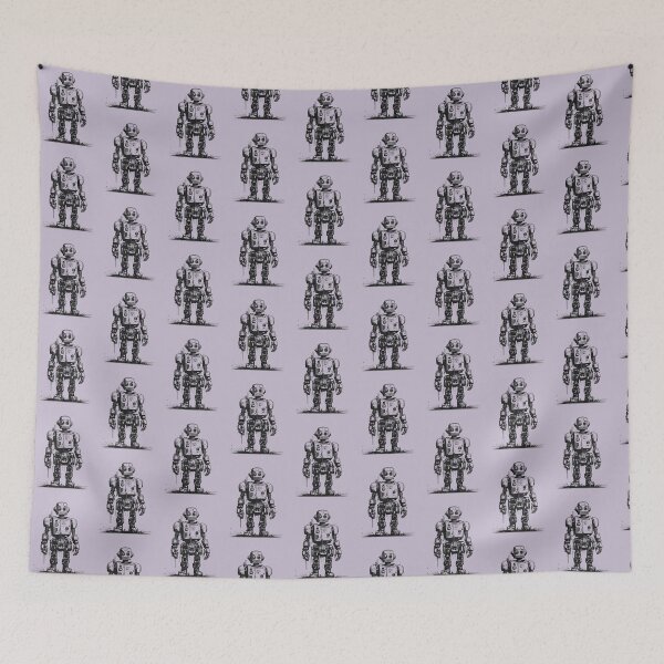 Item preview, Retro Tech Reimagined: Vintage Robots in Ink designed and sold by drawbey.