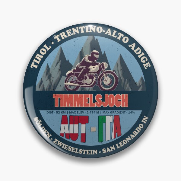 Item preview, Timmelsjoch Passo Del Rombo Vintage Badge, AUT ITA designed and sold by Wanderful-roads.