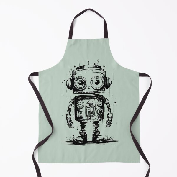 Item preview, Retro Tech Reimagined: Vintage Robots in Ink designed and sold by drawbey.