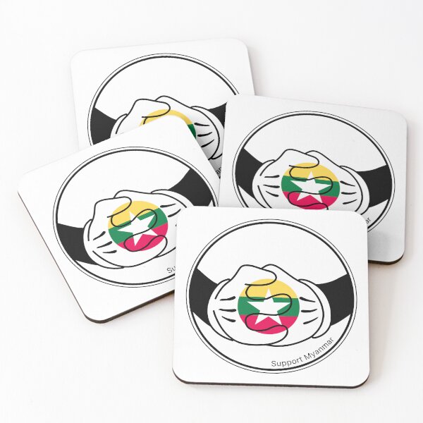 Item preview, Standing with Myanmar: Hands of Solidarity designed and sold by We-Open-Minds.