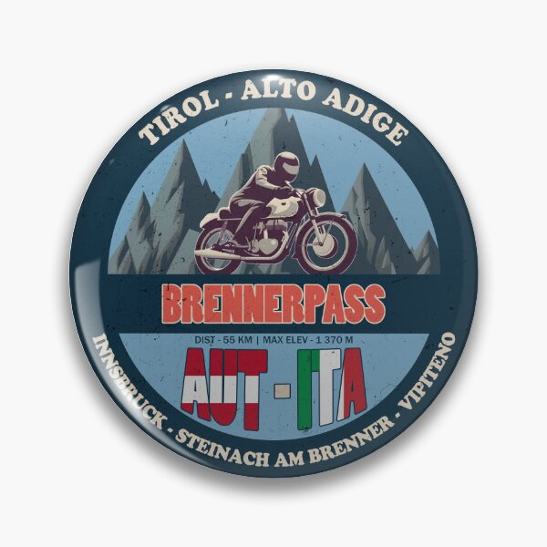 Artikelvorschau, Brennerpass Vintage Badge, AUT ITA entworfen und verkauft von Wanderful-roads.
