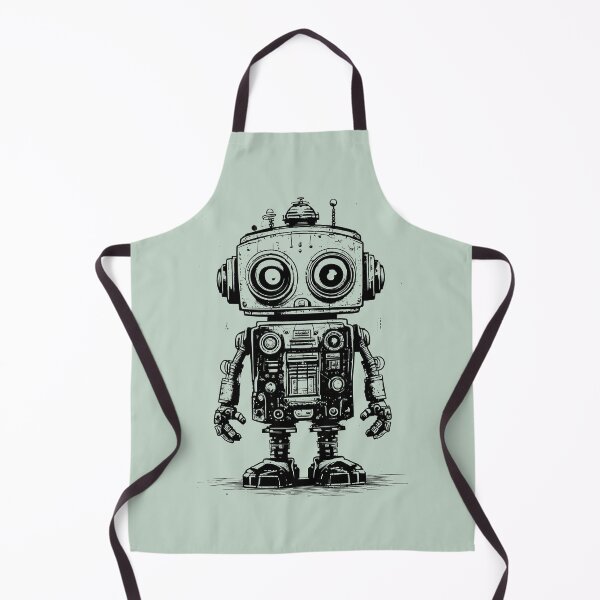 Item preview, Retro Tech Reimagined: Vintage Robots in Ink designed and sold by drawbey.