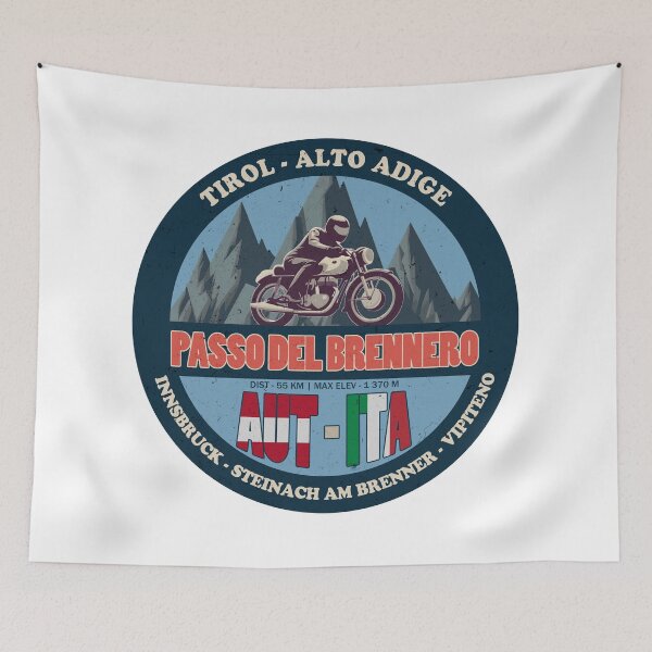 Item preview, Passo Del Brennero Brenner Pass Vintage Badge, AUT ITA designed and sold by Wanderful-roads.