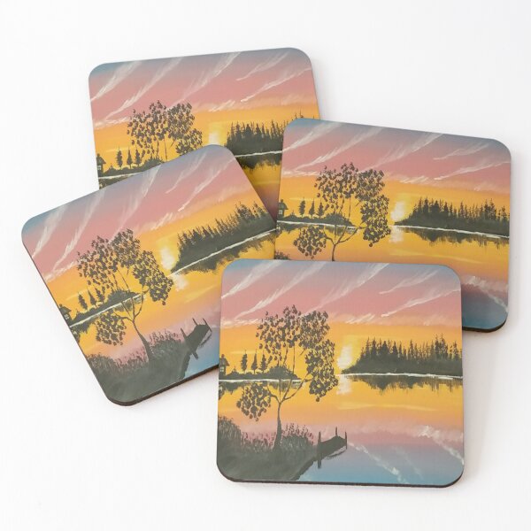 Item preview, sunset on the lake. designed and sold by AleasDesNuances.