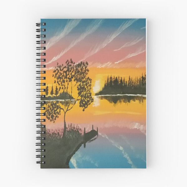 Item preview, sunset on the lake. designed and sold by AleasDesNuances.
