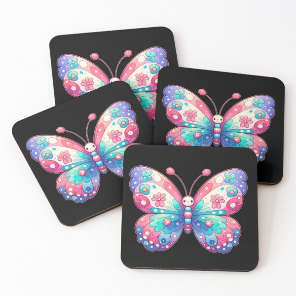 Item preview, Colorful aesthetic floral butterfly designed and sold by Kalpa.