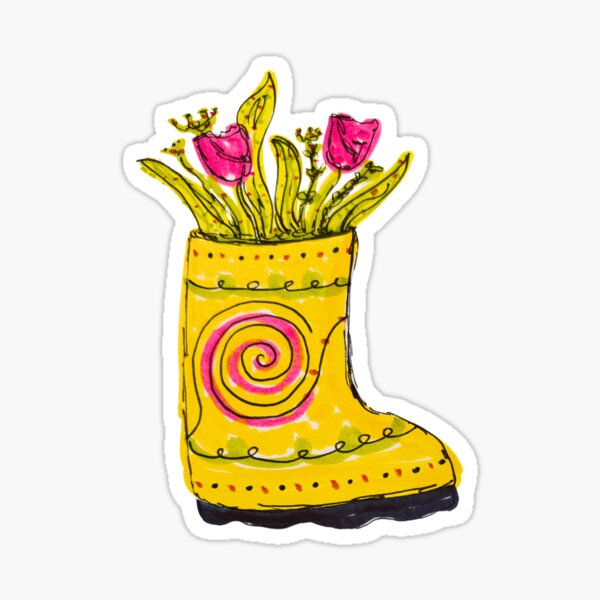 Artikel-Vorschau von Spiralförmige gelbe Stiefelblumenvase, designt und verkauft von livebrave3.