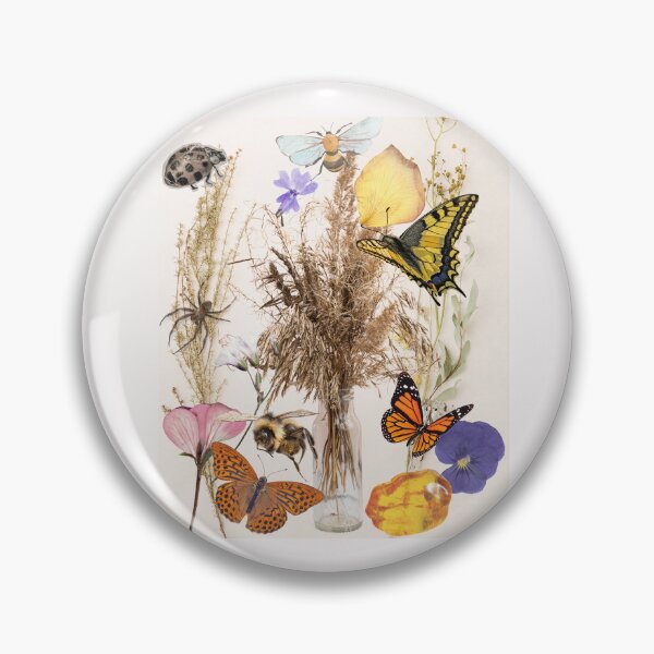 Item preview, Collage Butterflies Pollinators Wildflowers Colorful Design designed and sold by EarthArtDesigns.