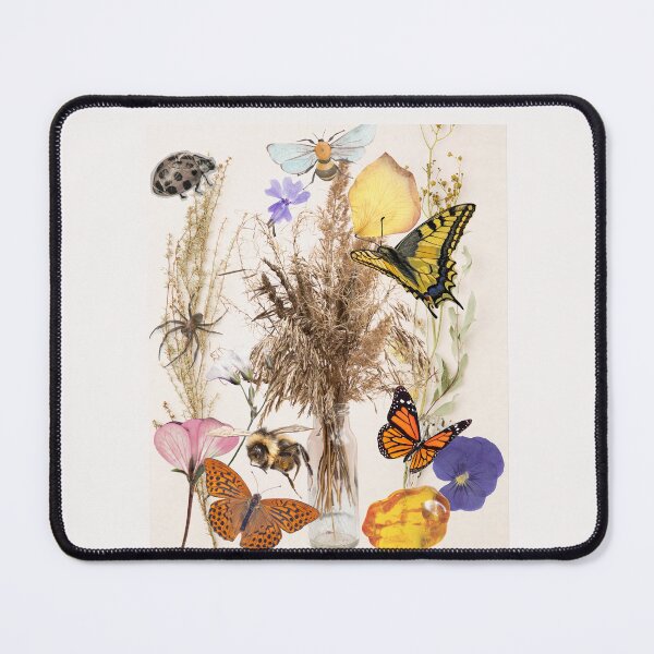 Item preview, Collage Butterflies Pollinators Wildflowers Colorful Design designed and sold by EarthArtDesigns.