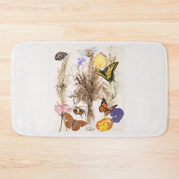 Item preview, Collage Butterflies Pollinators Wildflowers Colorful Design designed and sold by EarthArtDesigns.