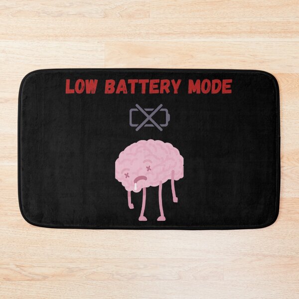 Item preview, Low Battery Mode - Funny Minimalist Typography T-Shirt designed and sold by SayItLoudTees.