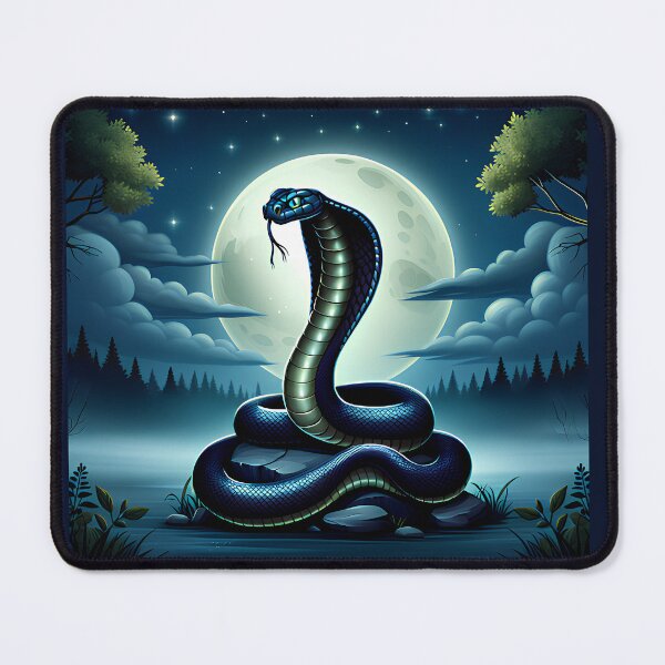 Item preview, Moon Serpent: Guardian of the Night Silence designed and sold by VaryVibe.