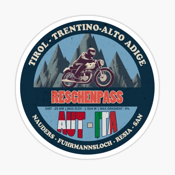 Item preview, Reschenpass Vintage Badge designed and sold by Wanderful-roads.