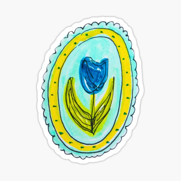 Artikel-Vorschau von Blauer Tulpenrahmen, designt und verkauft von livebrave3.