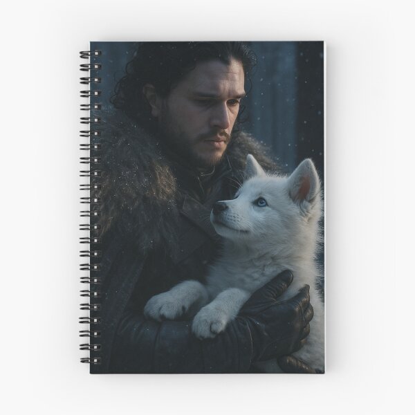 Item preview, Jon Snow & White Dire Wolf Pup designed and sold by Templatemini.