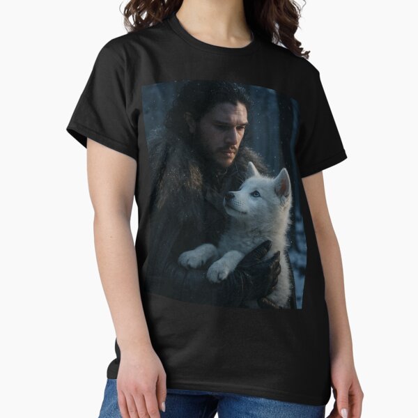 Item preview, Jon Snow & White Dire Wolf Pup designed and sold by Templatemini.
