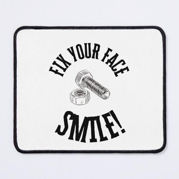 Item preview, Fix Your Face Smile | Sarcastic Motivational Shirt | Funny Attitude Tee | Passive Aggressive Humor | Mood Boosting Apparel | Unisex Bold Statement Top designed and sold by Weird5-TheStore.