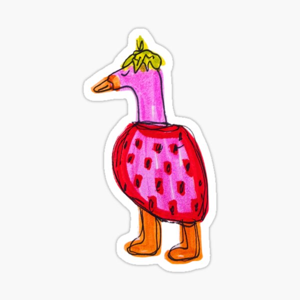 Item preview, Gans in Erdbeere! designed and sold by livebrave3.