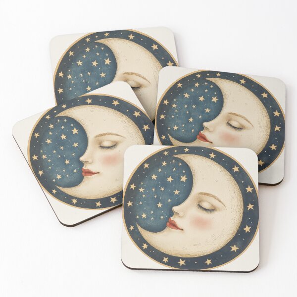 Item preview, Vintage Moon and Stars designed and sold by RoseoftheWild.