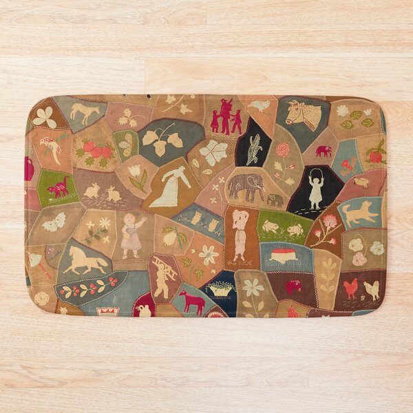 Item preview, All Sorts Country Cottage Quilt | White Horse designed and sold by AnimaliaStar.