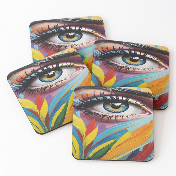 Item preview, Beautiful human eye and colorful leaves. designed and sold by DaliaSabryTee.
