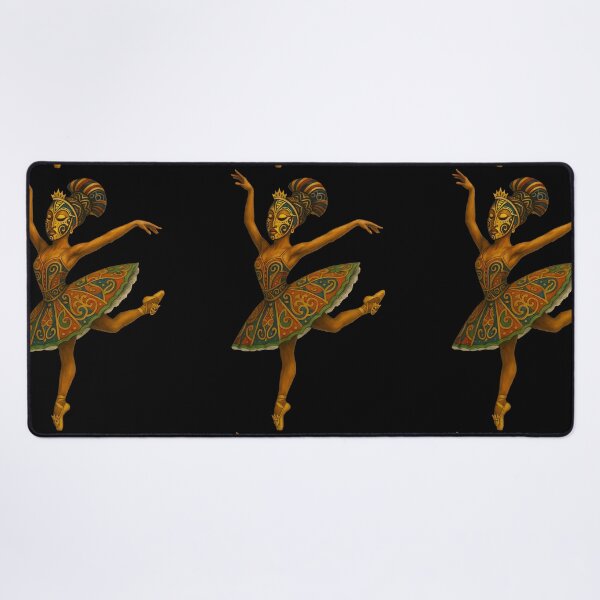 Item preview, African Tribal Mask Ballerina | Cultural ballet dancer Art Design on Apparel & Gifts designed and sold by DrawHandArt.
