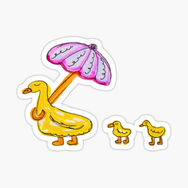 Artikel-Vorschau von Enten mit Regenschirm, designt und verkauft von livebrave3.