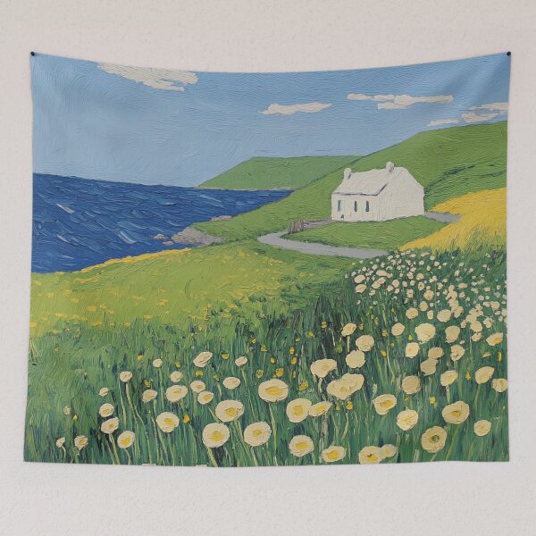 Item preview, Ireland landscape | Post-impressionist painting style designed and sold by ComicsFactory.
