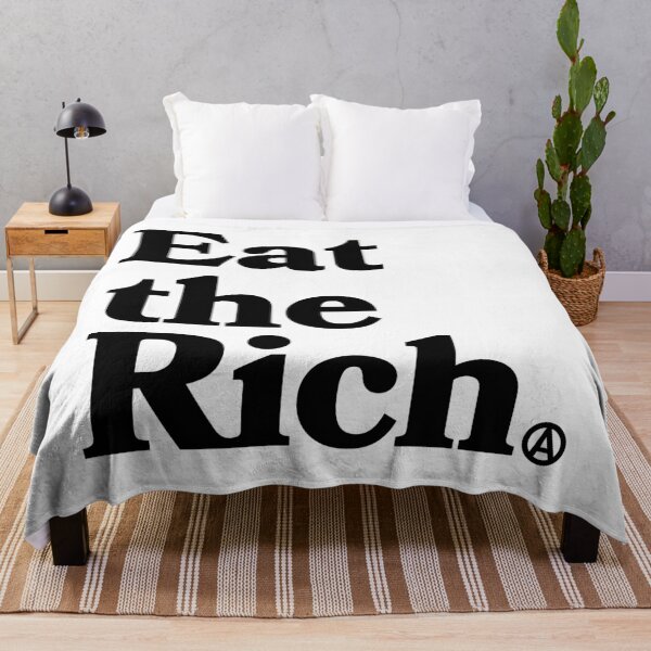 Item preview, Eat the Rich - Circle A Anarchy Symbol (black) designed and sold by Thelittlelord.