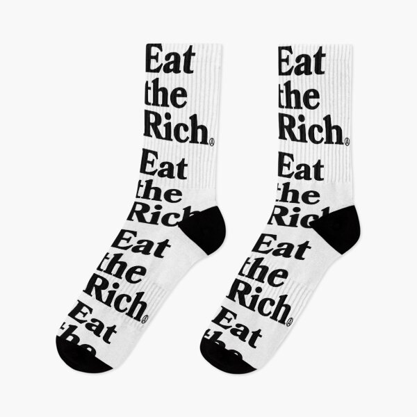 Item preview, Eat the Rich - Circle A Anarchy Symbol (black) designed and sold by Thelittlelord.