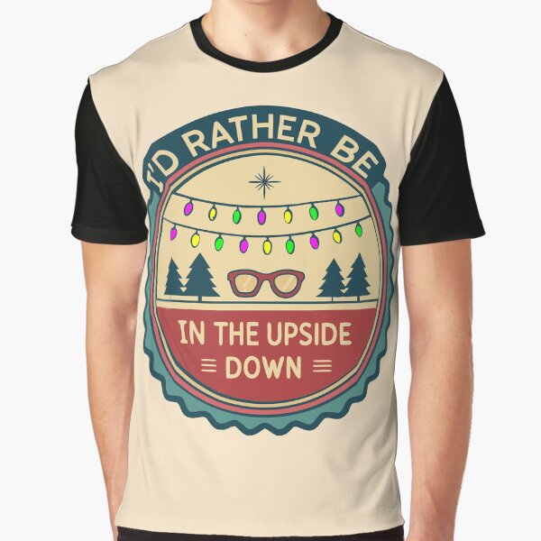 Item preview, I'd rather be in the upside down – Stranger Things  designed and sold by pixelated_echoes.