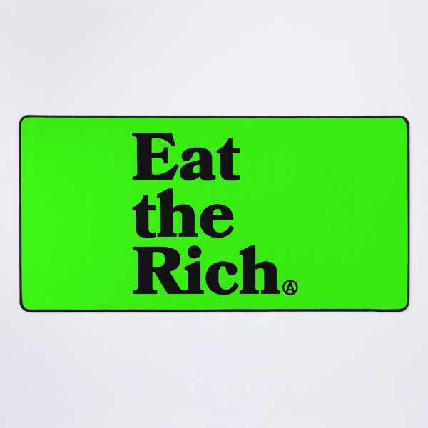 Item preview, Eat the Rich - Circle A Anarchy Symbol (black) designed and sold by Thelittlelord.