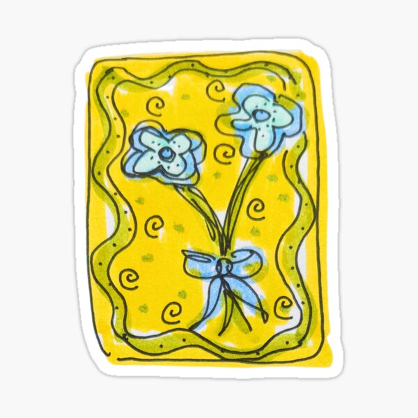 Item preview, Blue Flower Stamp designed and sold by livebrave3.