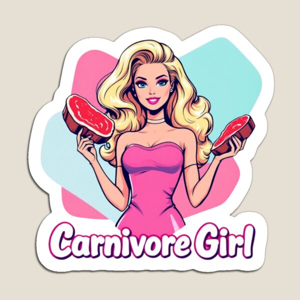 Item preview, Pink Carnivore Girl | Design designed and sold by Faith & Feast.