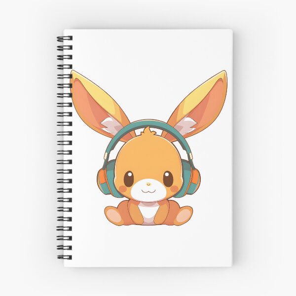 Item preview, Kawaii Bunny with Headphones designed and sold by Anicue.